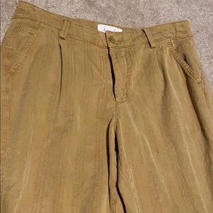 brown anthropologie pants